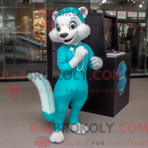 Figura de máscara Cyan...