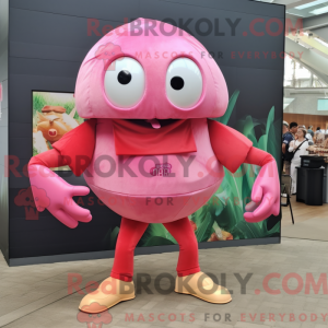 Pink Crab Cakes maskot...