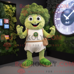 Beige Broccoli mascot...