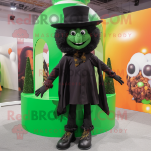 Sort Leprechaun Hat maskot...