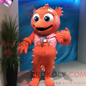 Zalm mascottekostuum...
