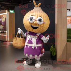 Ui-mascottekostuum gekleed...