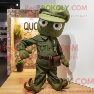 Olive Octopus maskot...