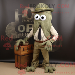 Olive Octopus maskot...
