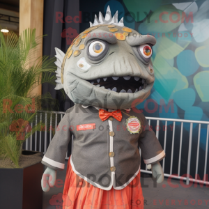 Costume mascotte de Piranha...