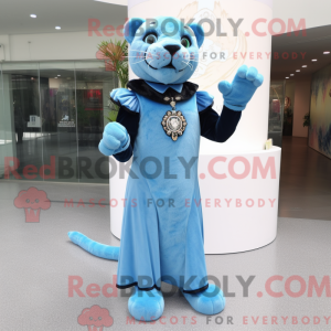 Maskotdraktfigur Sky Blue...