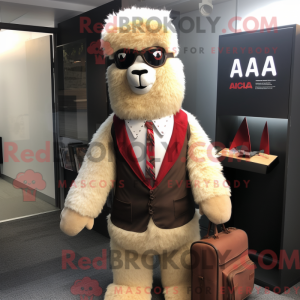 Alpaka-Maskottchen-Kostüm...