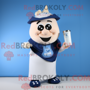 Navy Bottle Of Milk maskot...