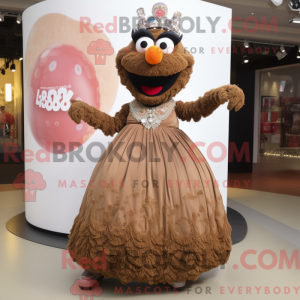 Brun Biryani maskot kostume...