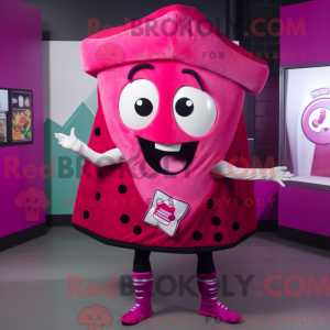Maskotdraktfigurat Magenta...
