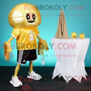 Gold Jellyfish mascot...