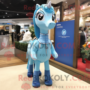Postava maskota Sky Blue...