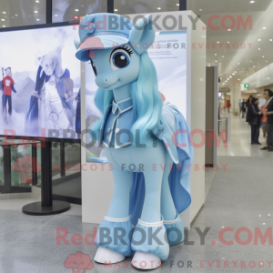 Postava maskota Sky Blue...