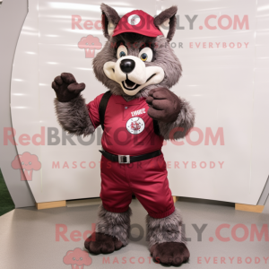 Maroon Say Wolf maskot...