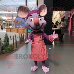 Roze Ratatouille mascotte...