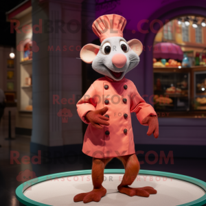 Roze Ratatouille mascotte...