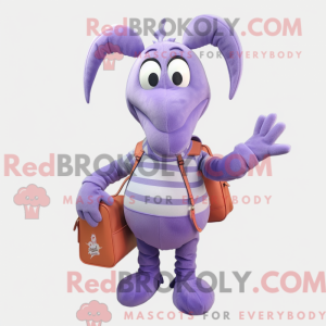 Lavendel Hummer-maskot...