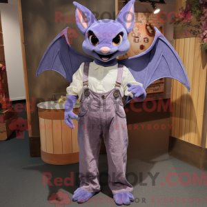 Lawenda flaggermus maskot...