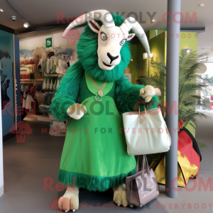 Grøn ged maskot kostume...