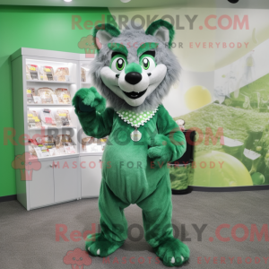 Máscara de Lobo Verde com...