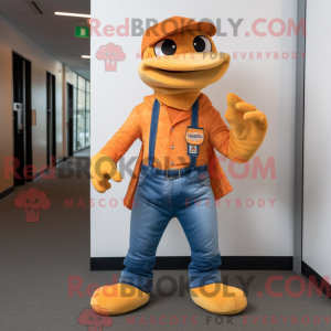 Orange Python mascot...
