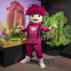 Magenta Cæsar Salat maskot...