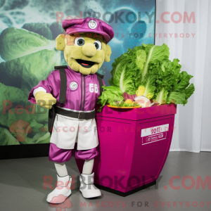 Magenta Cæsar Salat Maskot...