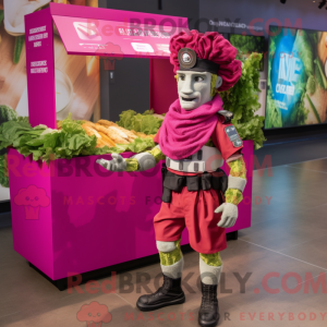 Magenta Caesar Salad mascot...