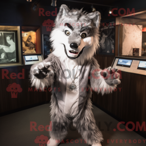 Silver Wolf-mascottekostuum...