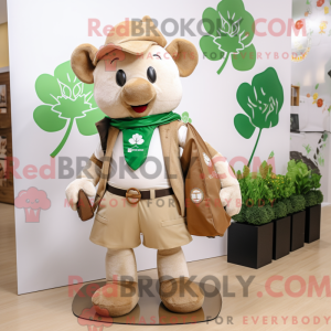Tan Four Leaf Clover...