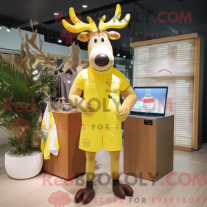 Lemon Yellow Elk mascot...