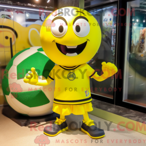 Lemon Yellow Soccer Ball...