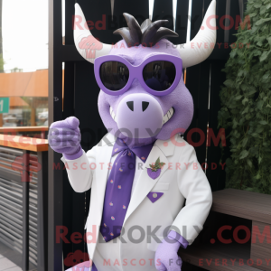 Lavendel Bull maskot...