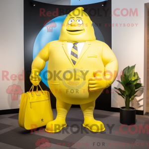 Citrongul Strongman maskot...