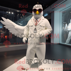 White Pigeon maskot kostume...
