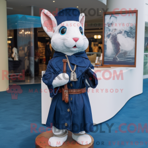 Navy Rabbit maskot kostume...