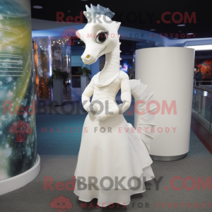 White Sea Horse mascot...