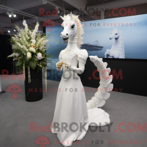 White Sea Horse mascot...