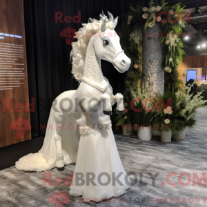 White Sea Horse mascot...
