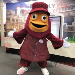 Postava maskota Maroon Fish...