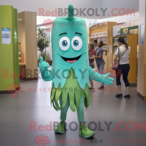 Teal Celery Maskottchen...