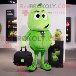 Postava maskota Lime Green...