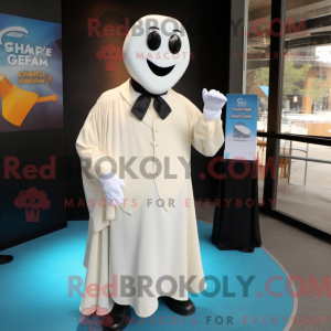 Cream Ghost maskot kostume...