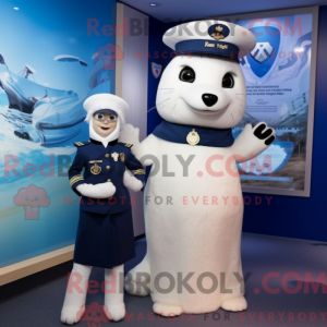 Navy Hermelin Maskottchen...