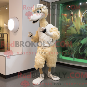 Cream Ostrich mascot...
