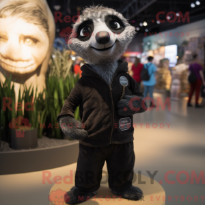 Black Meerkat mascot...