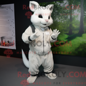 Hvid Chinchilla maskot...
