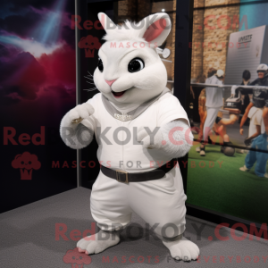 Hvid Chinchilla maskot...