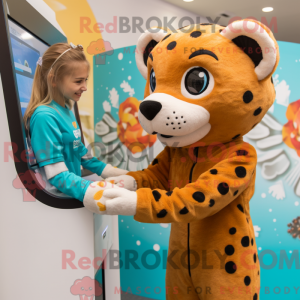 Costume mascotte de guépard...