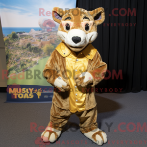 Gold Thylacosmilus mascot...